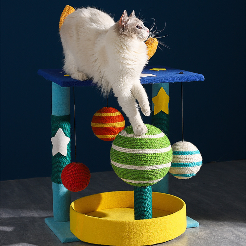 Star-style colorful cat tree (luxury)