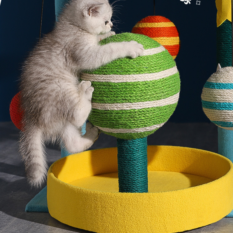 Star-style colorful cat tree (luxury)