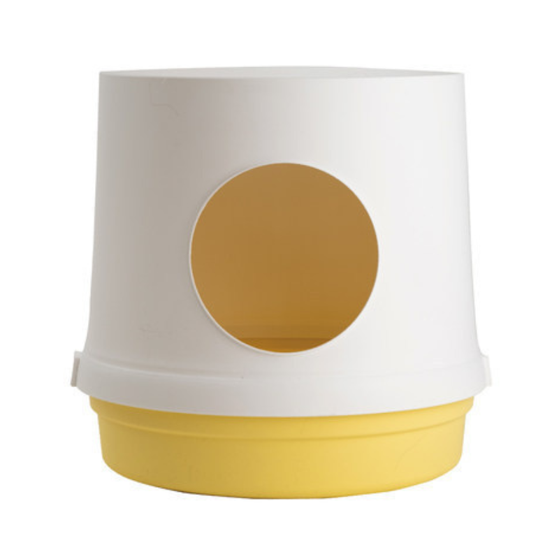 Large enclosed tree hole cat litter box