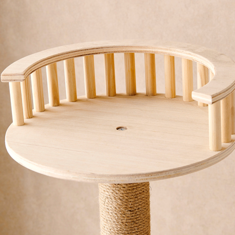 Double Layer Solid Wood Cat Tree 