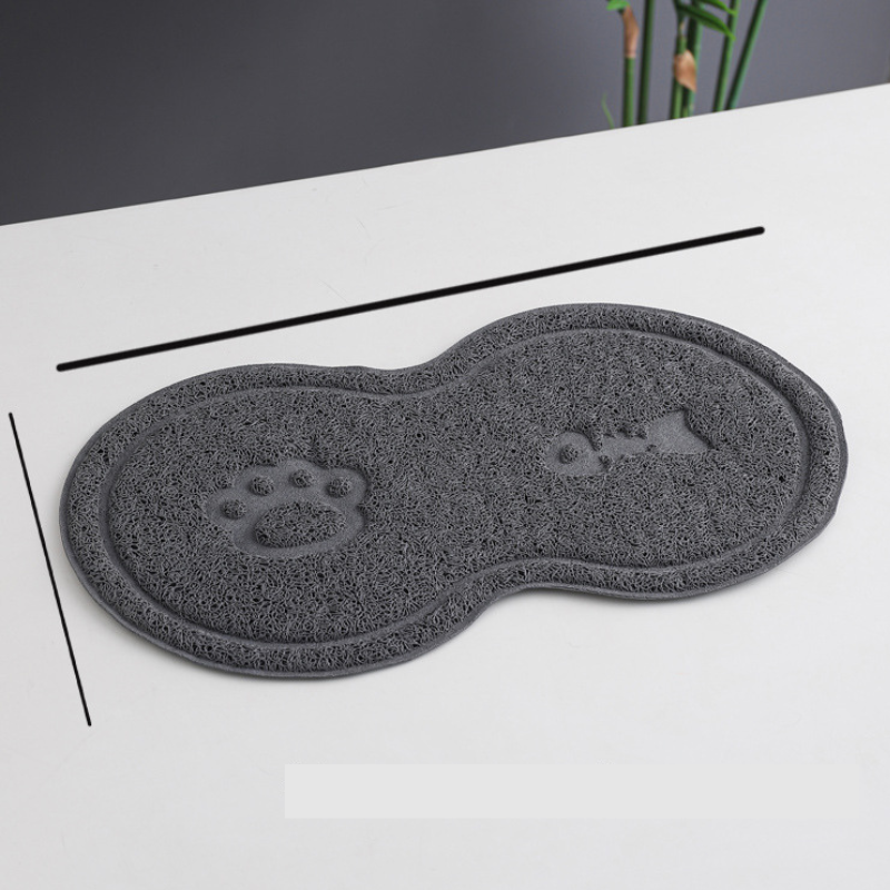 Peanut shape cat food placemat