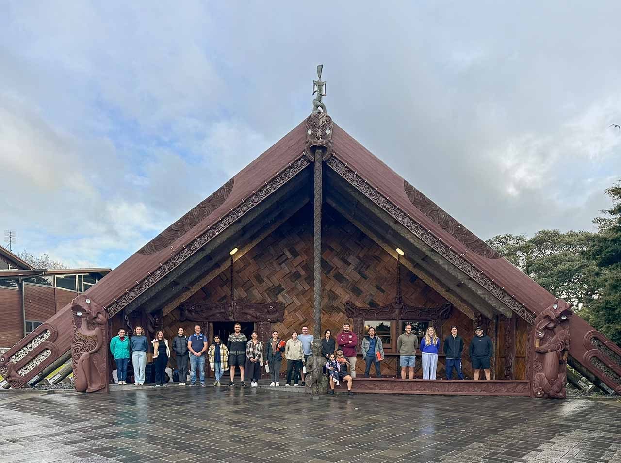 Outside the Marae with our Ignite whānau