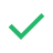 Green check mark symbol indicating confirmation or approval.