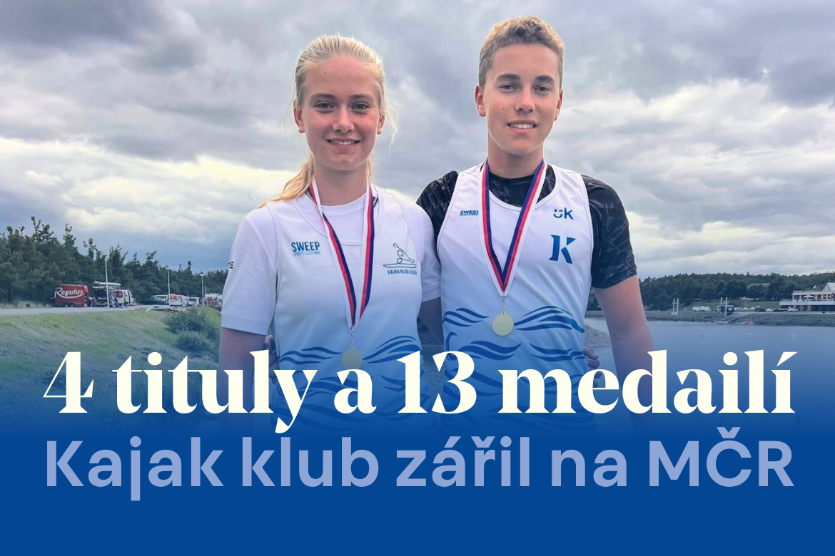 Kajak Klub zářil na mistrovství republiky! Z Račič přivezl 4 tituly a celkem 13 medailí