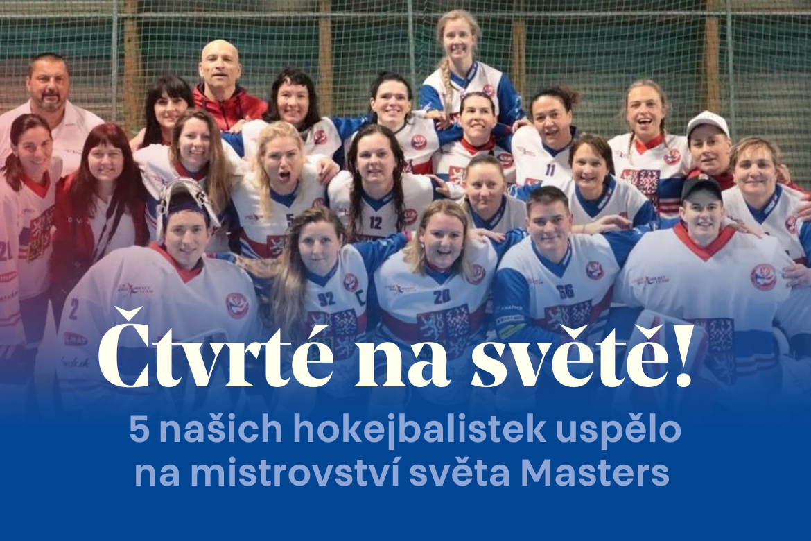 5 kadaňských hokejbalistek vybojovalo čtvrté místo na světovém šampionátu Masters v Bratislavě