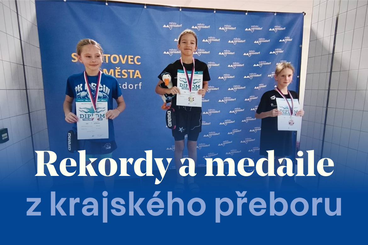 Čtyři medaile a osobní rekordy! Plavecký klub Slávie Kadaň bodoval na krajském přeboru
