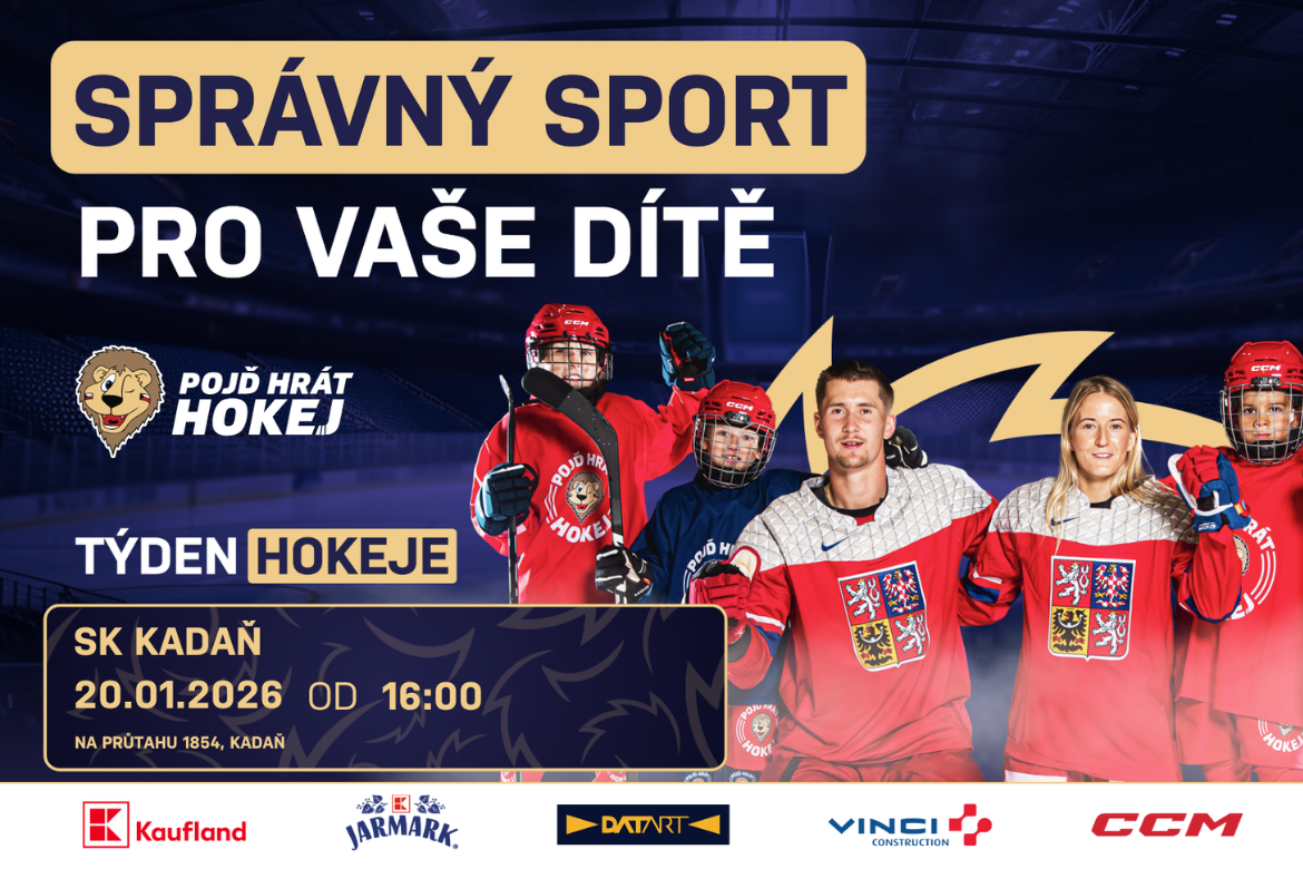 Náborová akce Týden hokeje míří do Kadaně! Na našem zimáku se uskuteční v úterý 20. ledna