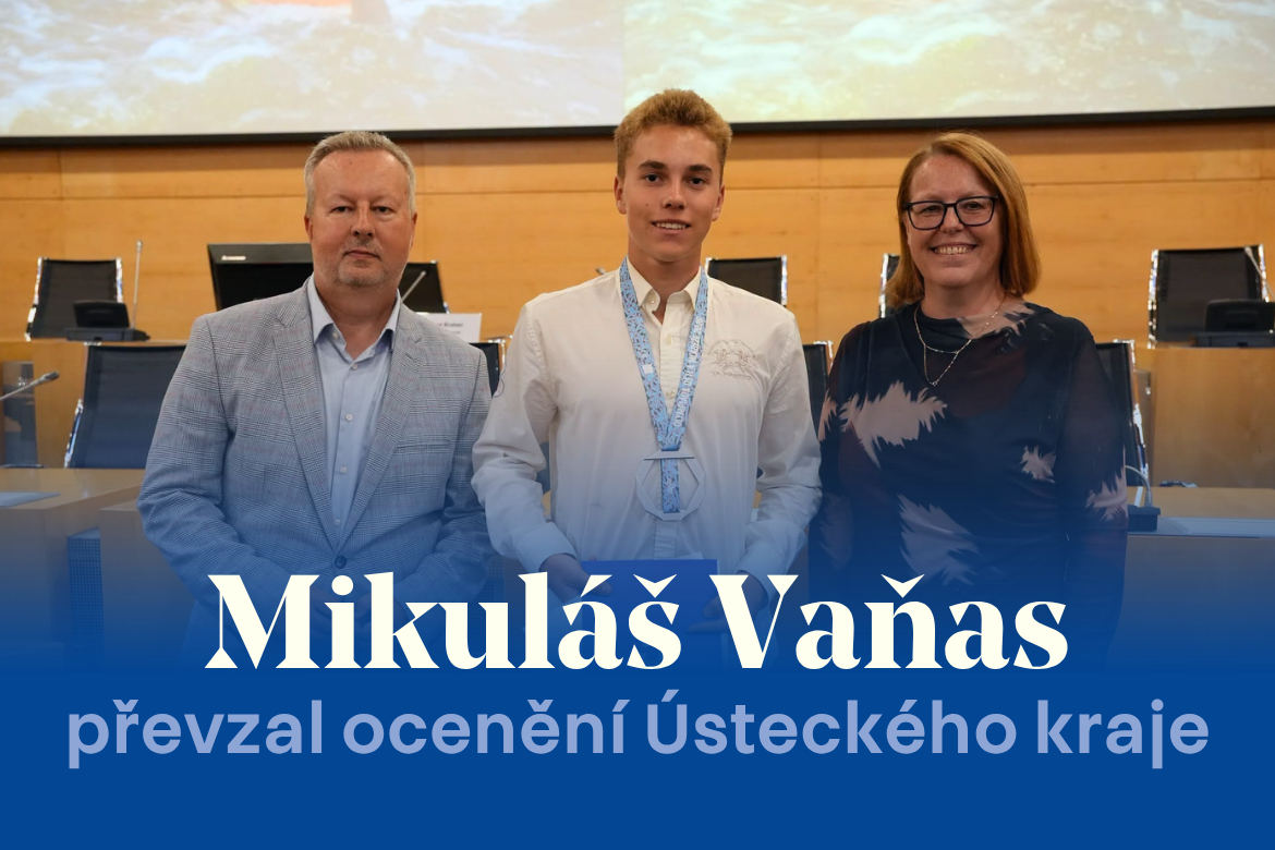Mikuláš Vaňas převzal ocenění za skvělou reprezentaci na Olympiádě dětí a mládeže