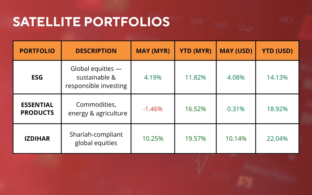 MYTHEO 2605 May performance report Satellite performance chart