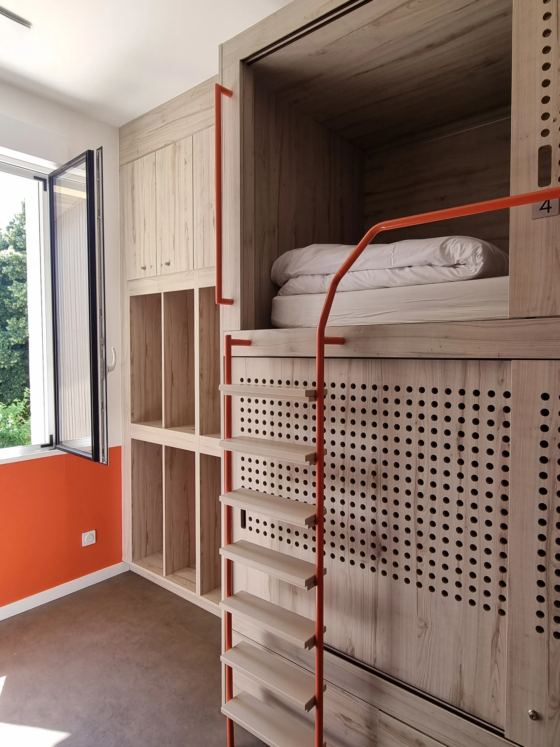 Lit dortoir de l'hostel Hosho Bordeaux Centre Victoire