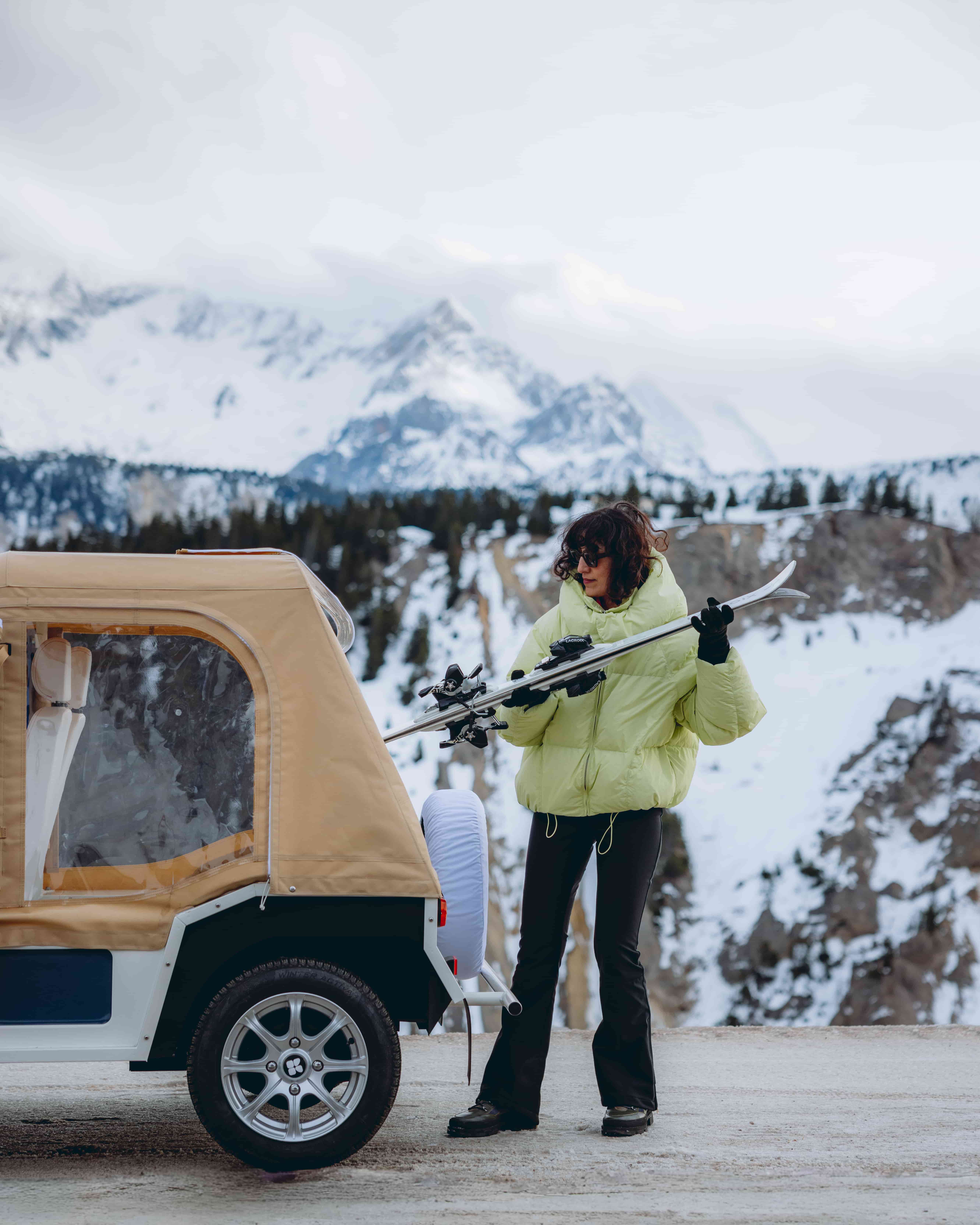 Kate Mini Moke Beach Car Bimini Winter Protection Demo 