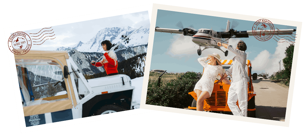 Mini Moke électrique Kate à Courcheval et Saint-Barthélemy