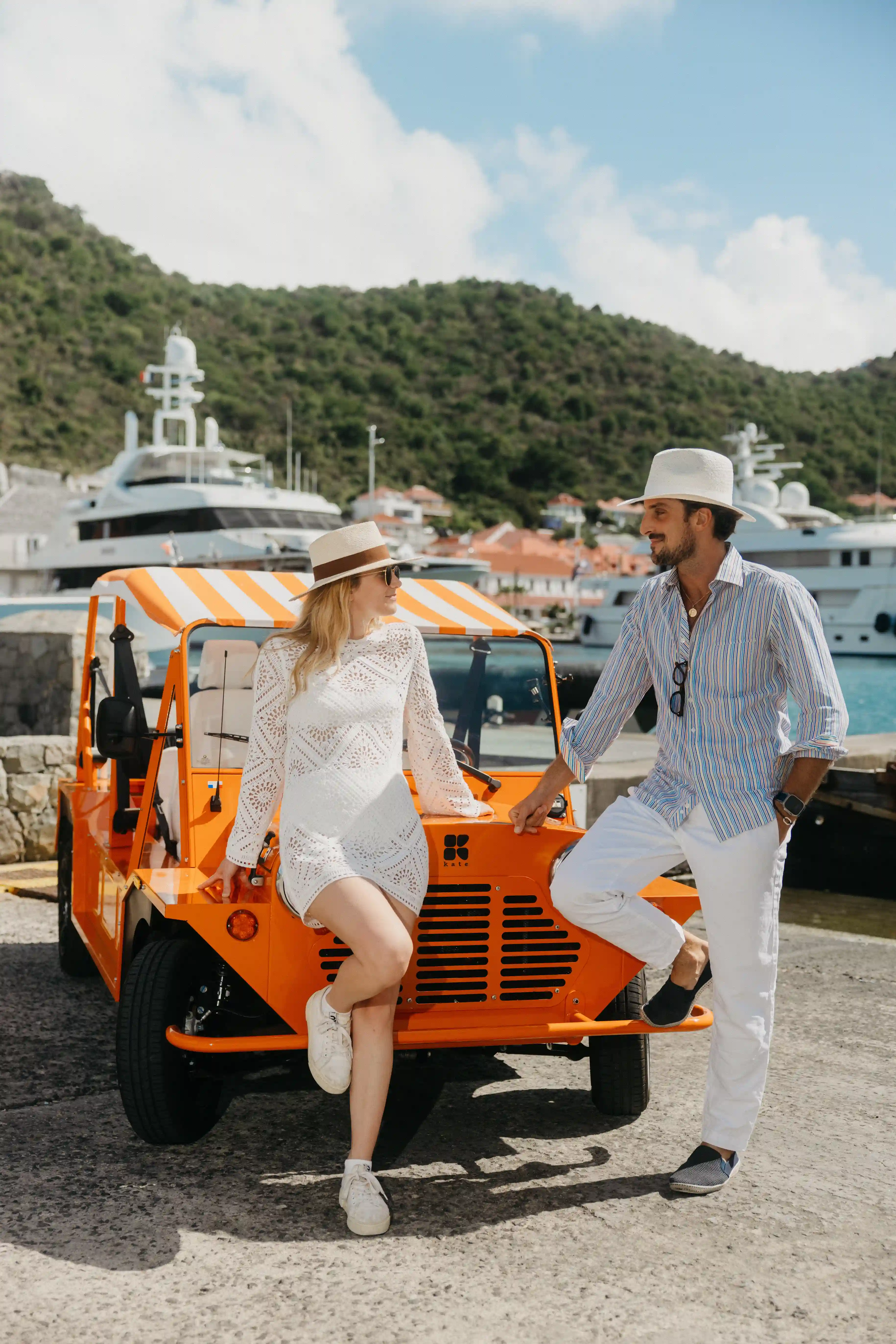 Mini Moke voiture de plage « Kate Islander » : structure en acier protégée contre la corrosion