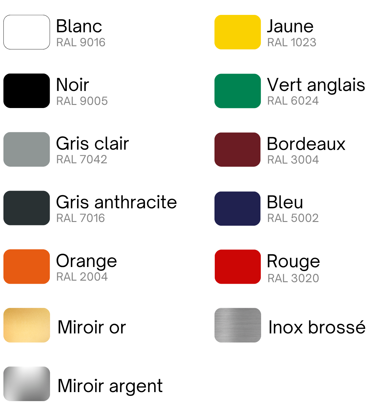 Avec nos 13 coloris, la malle GEORGETTE revit : du plus sobre au plus audacieux, choisissez la finition qui vous ressemble