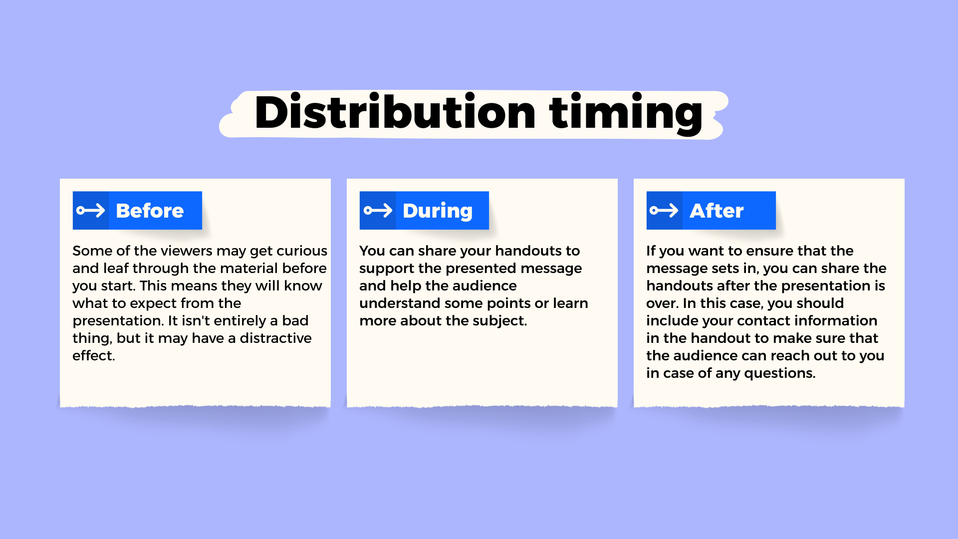 how to make a handout for presentation