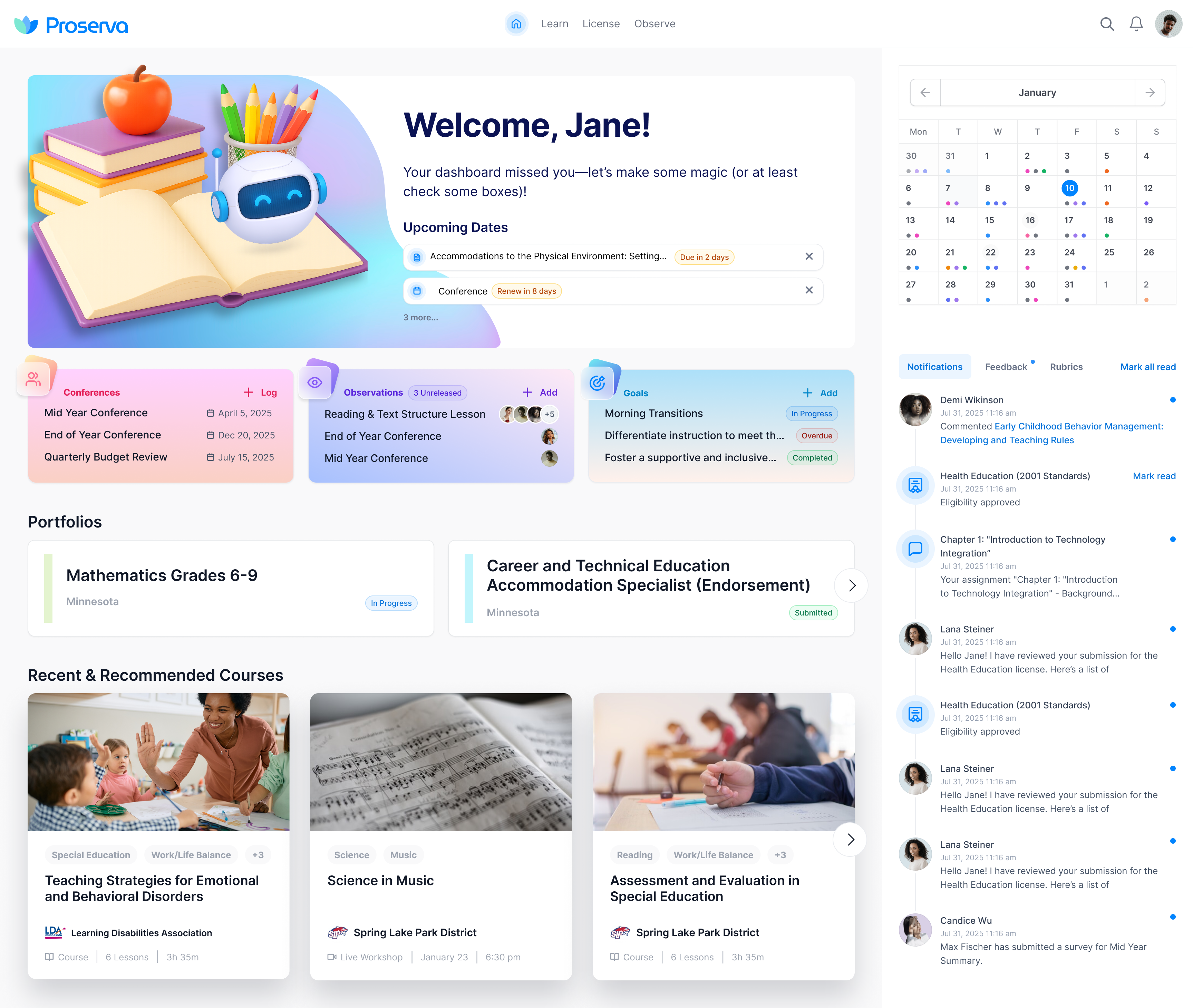 Dashboard mockup