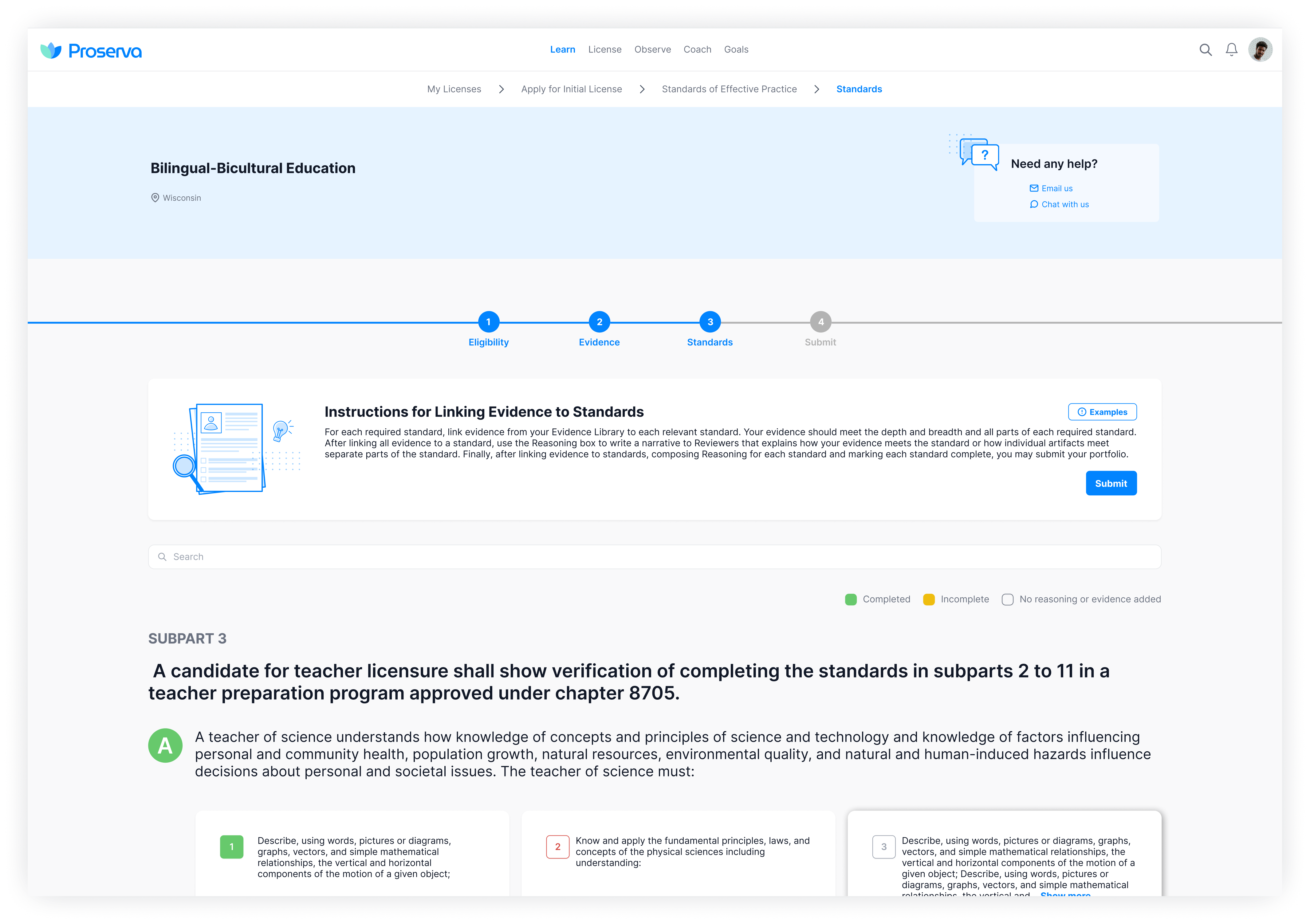 Dashboard mockup