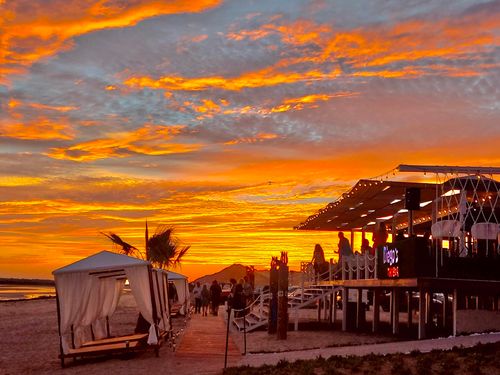 Puesta de sol del restaurante Diego