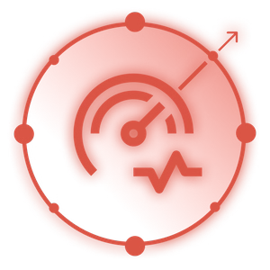 A red ThorneLabs radar icon with signal waves, representing performance tracking and intelligent automation.