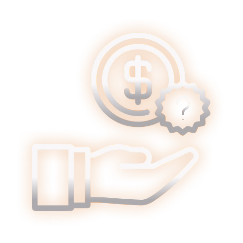icon of a hand holding a coin with a dollar sign and a stylized asterisk/gear.