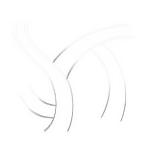 Abstract white curved lines intertwined on a transparent background.