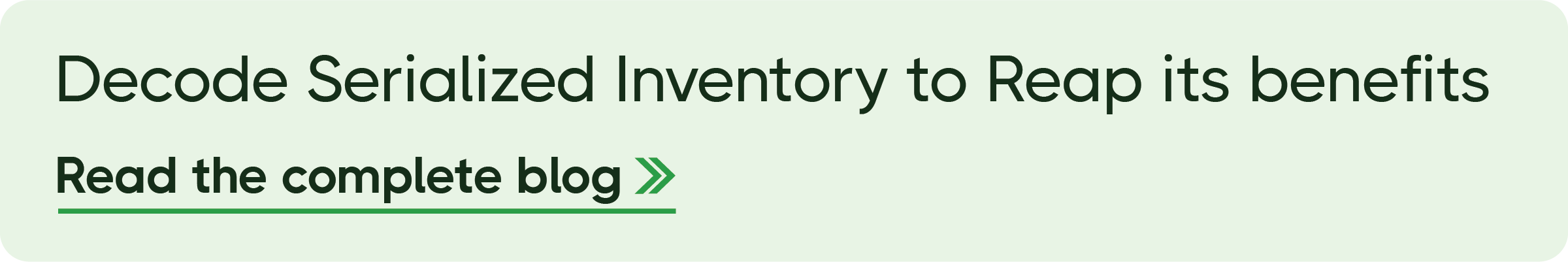 Decoding serialized inventory