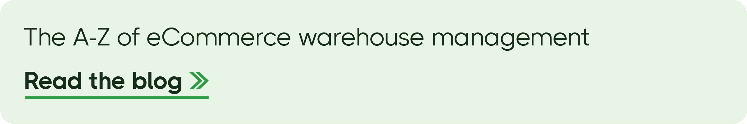 ecommerce warehouse management