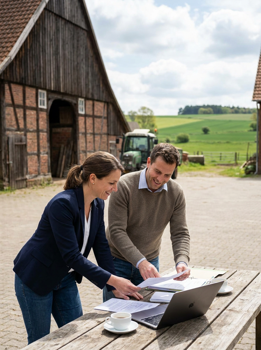 LAEND Team bespricht Agrarkommunikation-Strategie auf dem Bauernhof