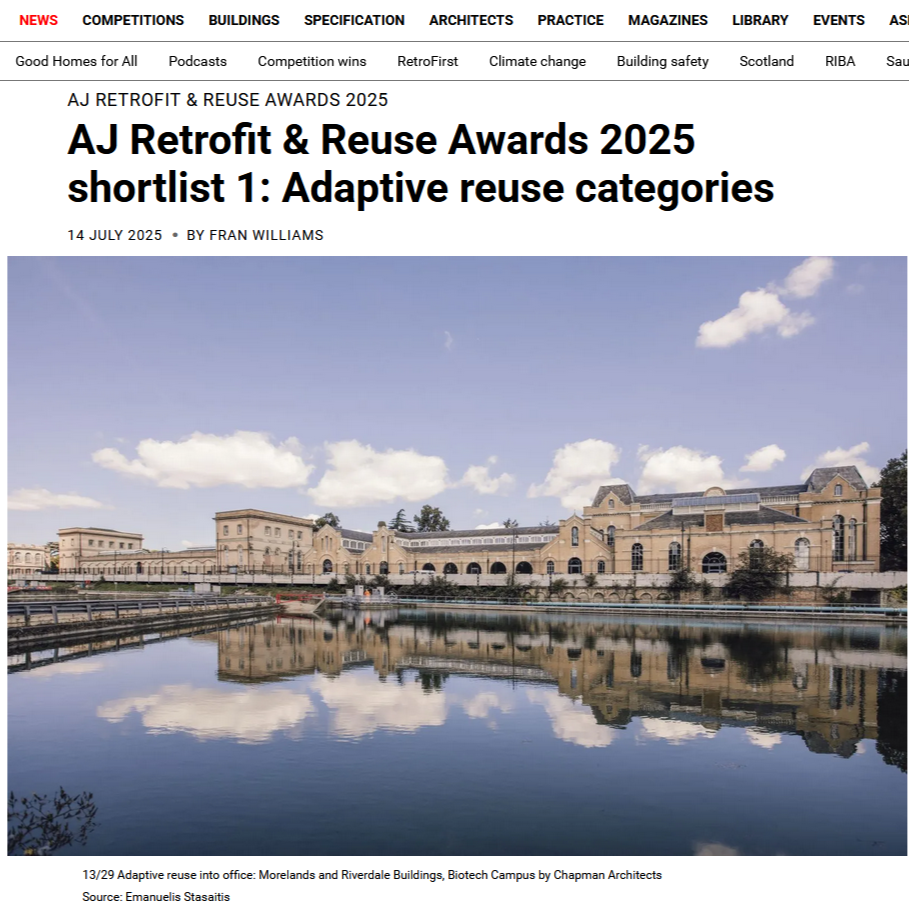 EVOLVE are shortlisted for the AJ’s Retrofit and Reuse awards!