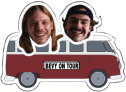 two person on van