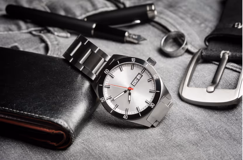 Silver watch