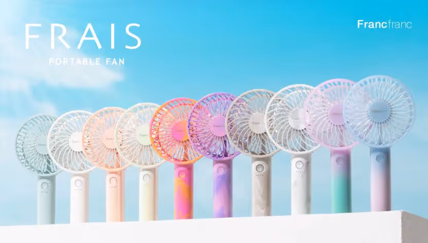 Image of handheld fans in multiple colors