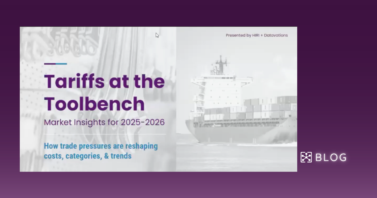 Tariffs at the Toolbench: What Market Data Reveals About 2025-2026 Pricing