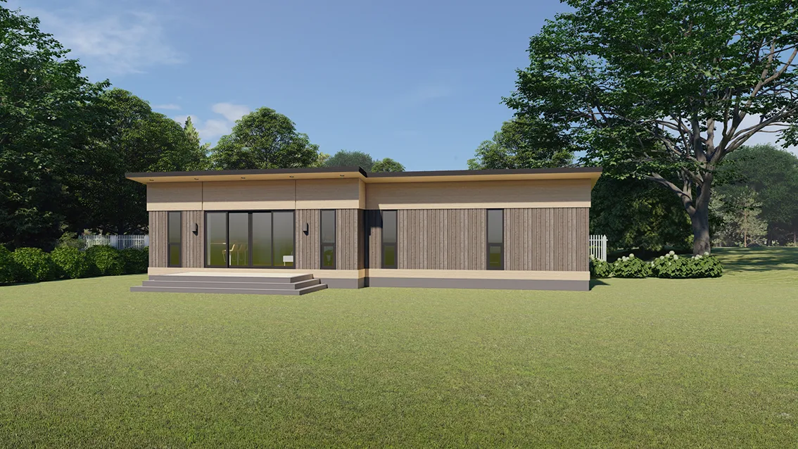 The Stanford Prefabricated Home from Flexobuild