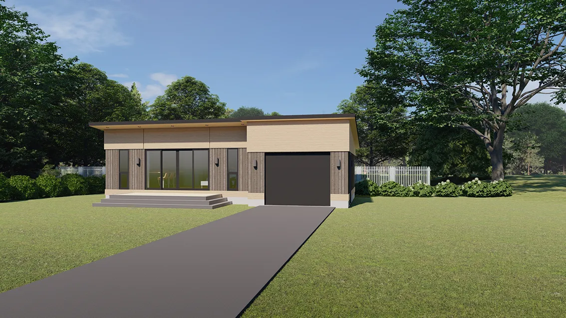 The Stanford Prefabricated Home from Flexobuild