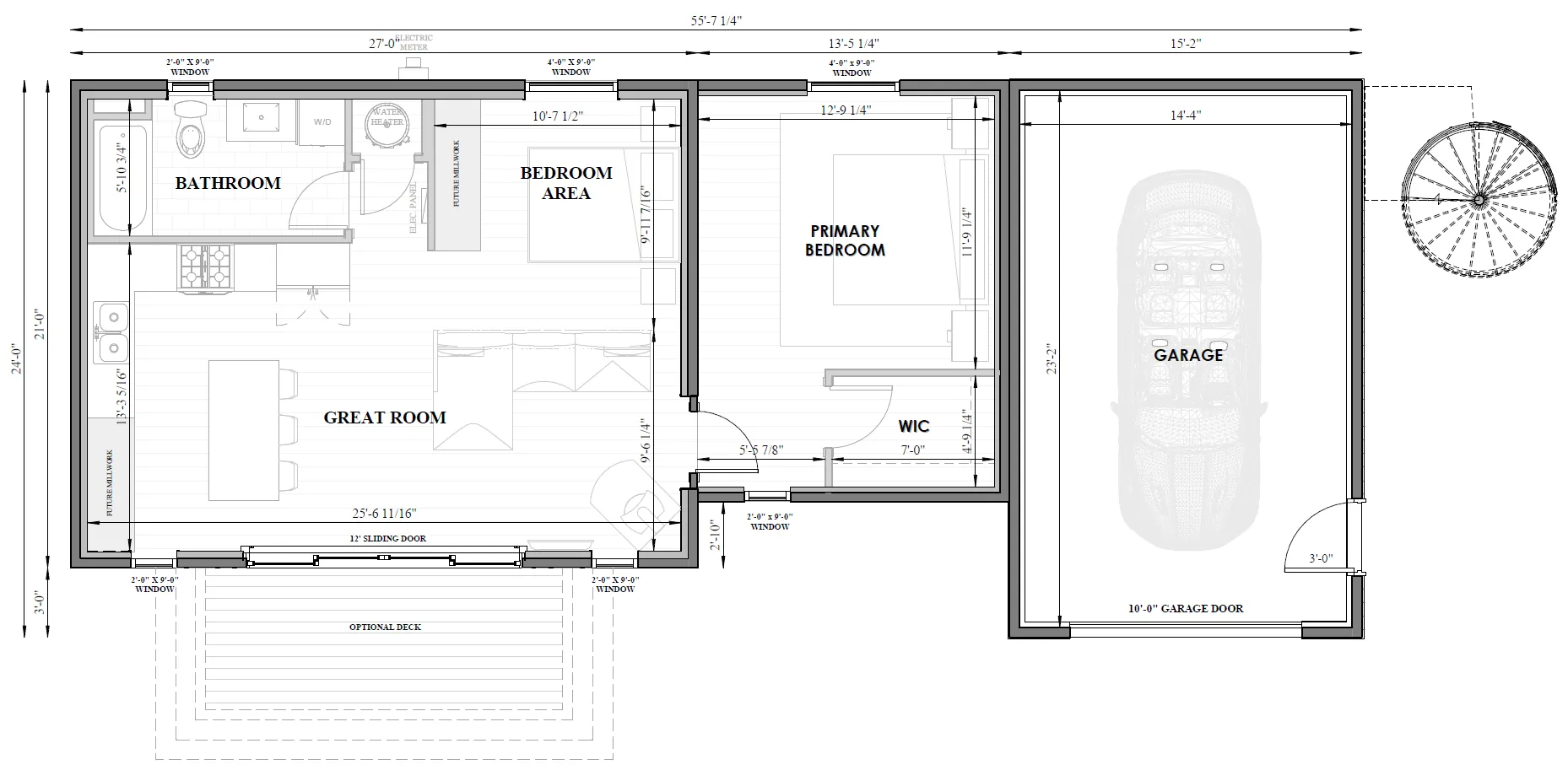 The Berkeley + Garage Right & Bonavista Deck™ Right Floorplan