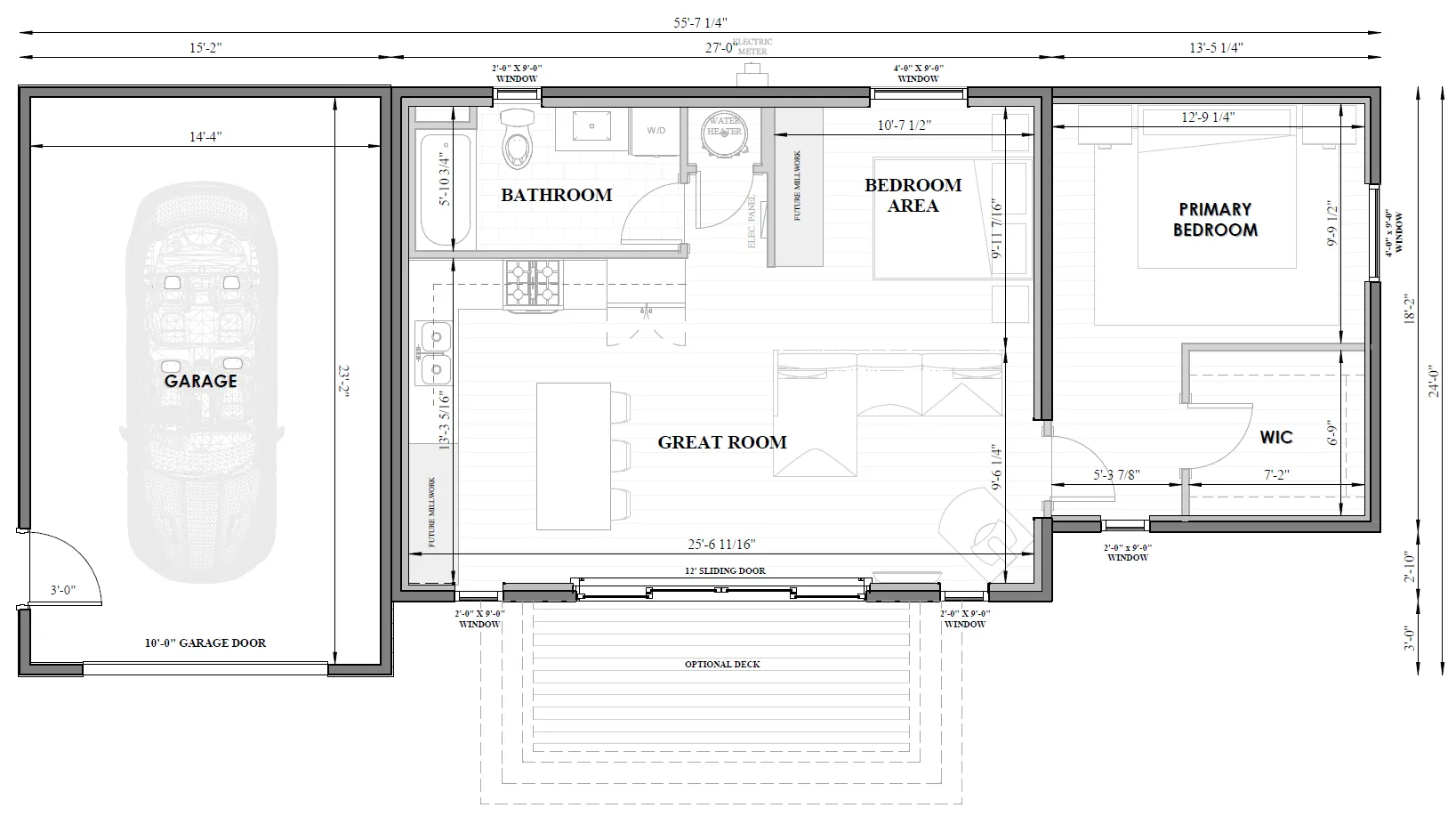The Berkeley + Garage Left Floorplan