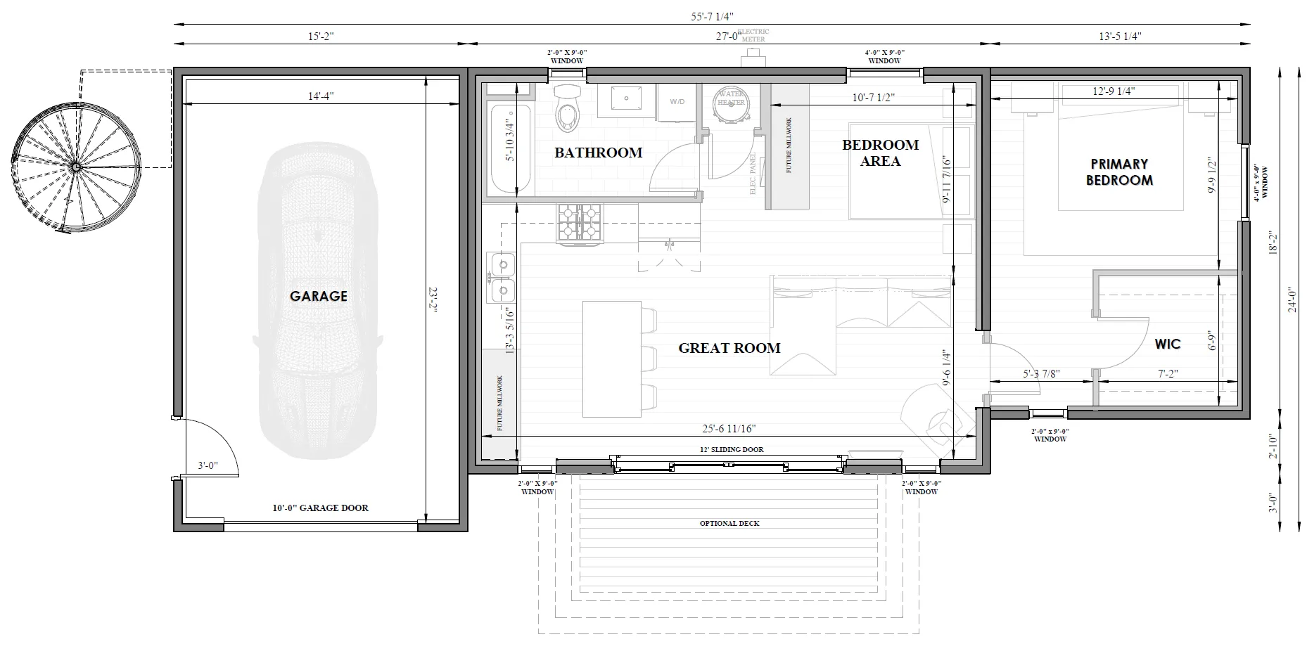 The Berkeley + Garage & Bonavista Deck™ Left Floorplan
