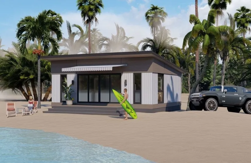 Flexobuild home on the beach
