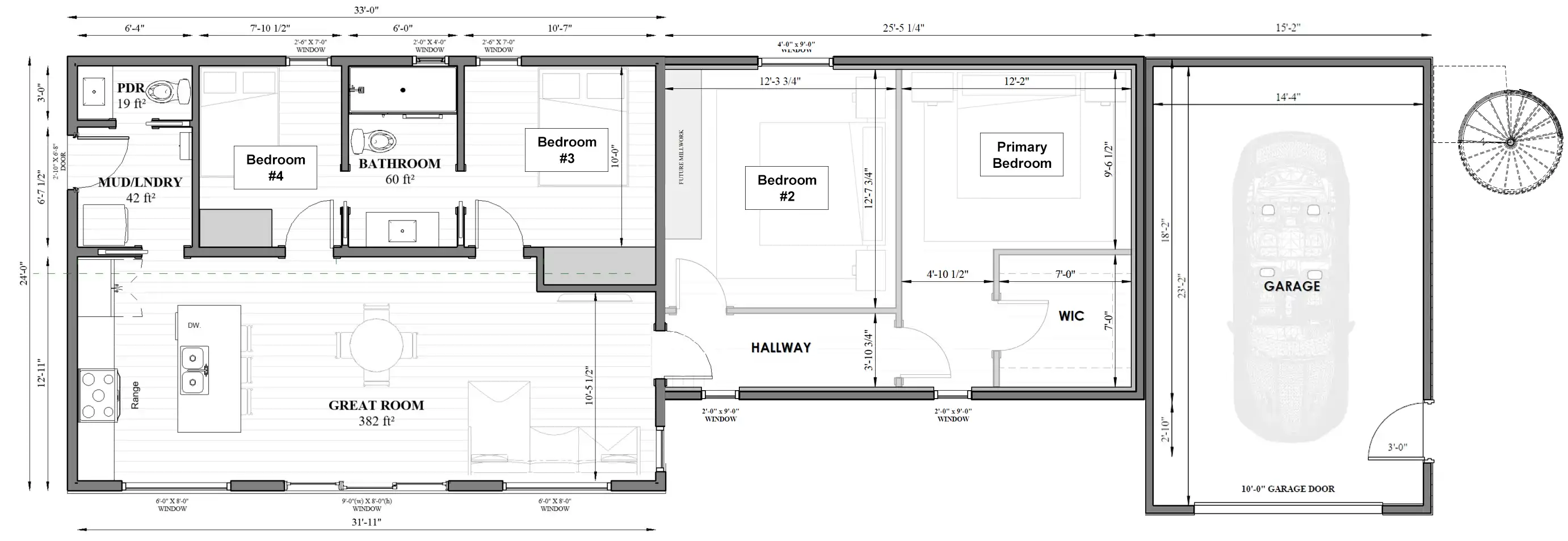 The Cambridge Plus 4 Bed Garage