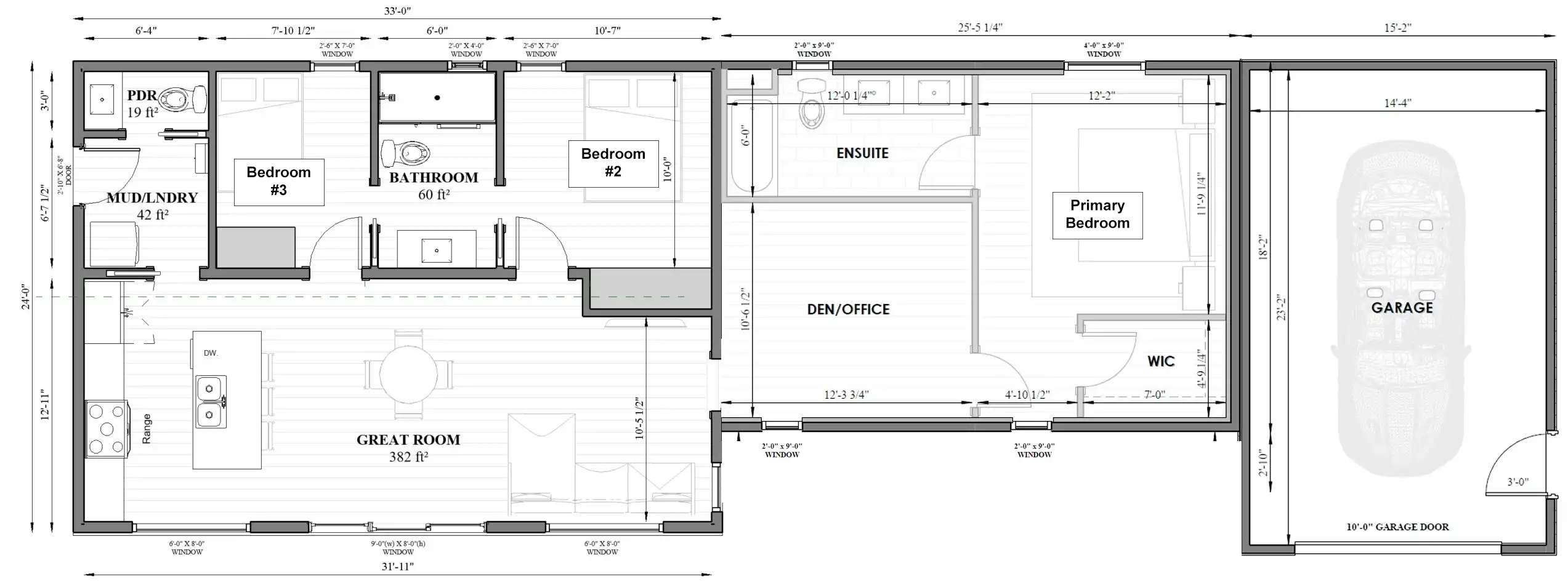 The Cambridge Plus 3 Bed Garage