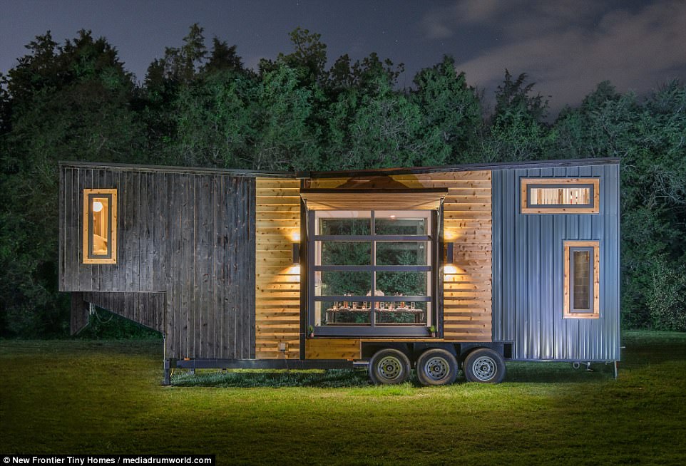 The creative design is the work of New Frontier Tiny Homes who redesigned their popular flagship model The Alpha into a more elegant, spacious family home to create The Escher