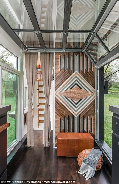 The houses were created by Nashville-based New Frontier Tiny Homes to find a solution to the housing crisis