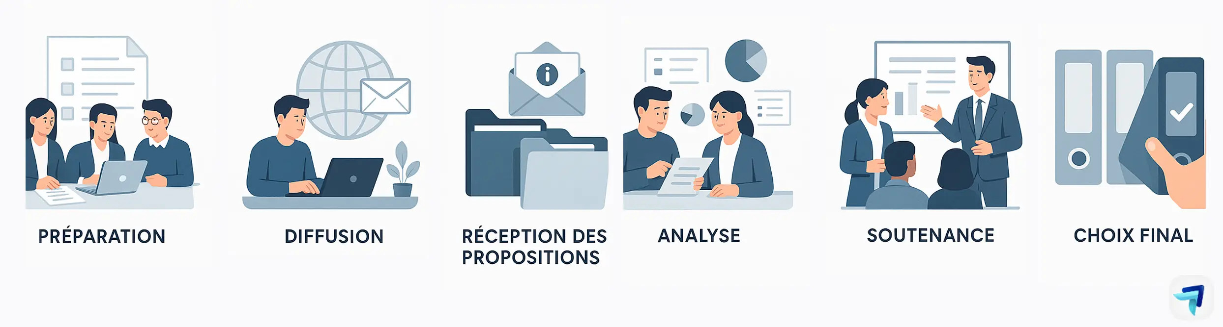 Le processus d'un AO en 6 étapes