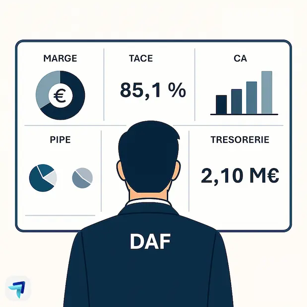 Le tableau de bord du DAF