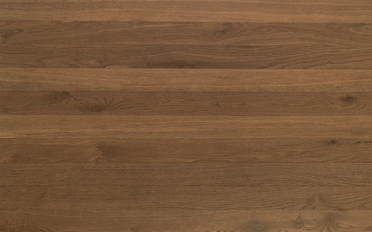 Rich brown narrow plank timber flooring
