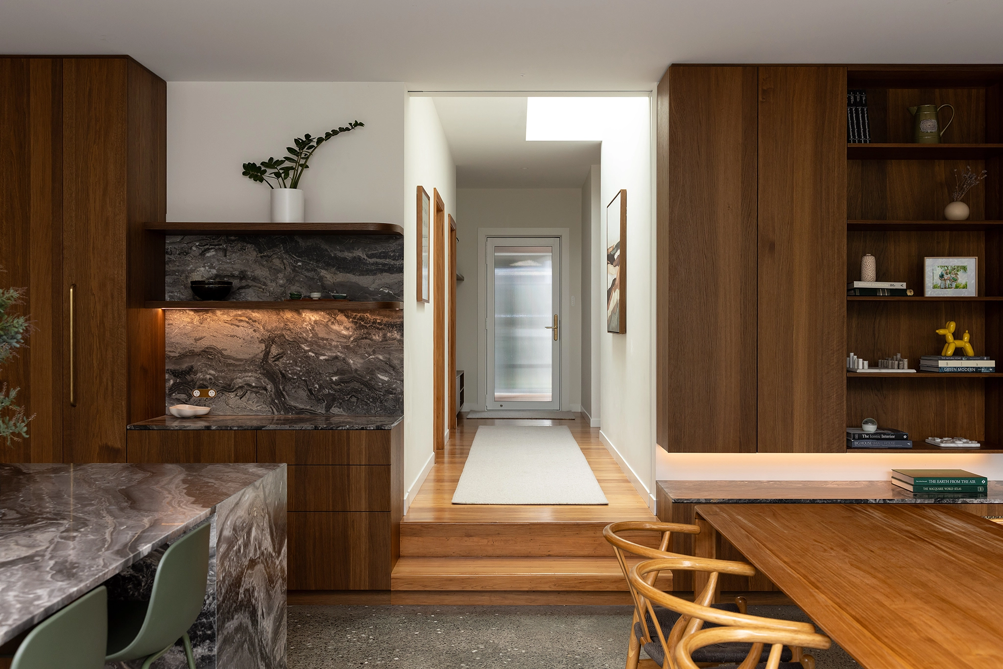 smoked oak veneer cabinetry design