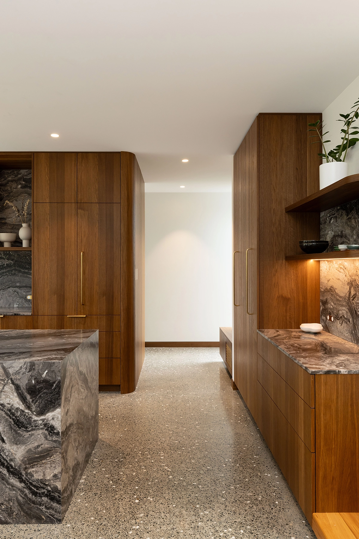 smoked oak veneer kitchen cupboards