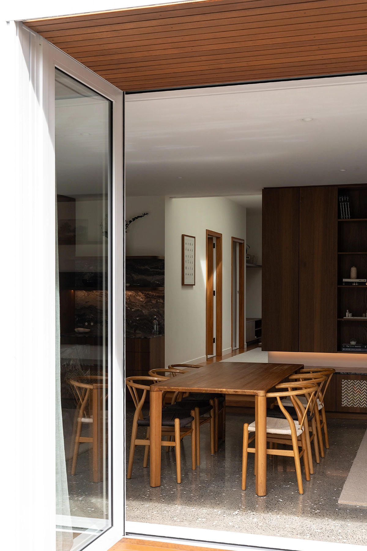 Smoked oak timber kitchen joinery