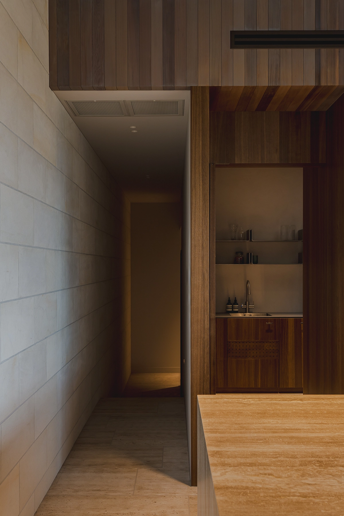 Smoked European Oak Veneer cabinetry joinery